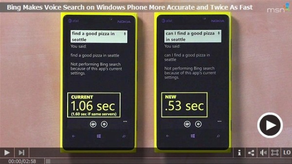 微軟發(fā)布Bing語音搜索更新 速度快一倍 精準(zhǔn)度提升15%